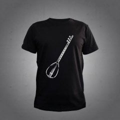 Bağlama Saz Tshirt Black