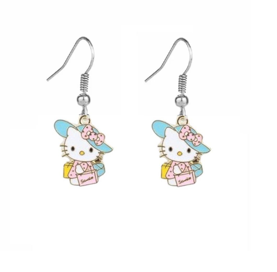 Hello Kitty Renkli Küpe