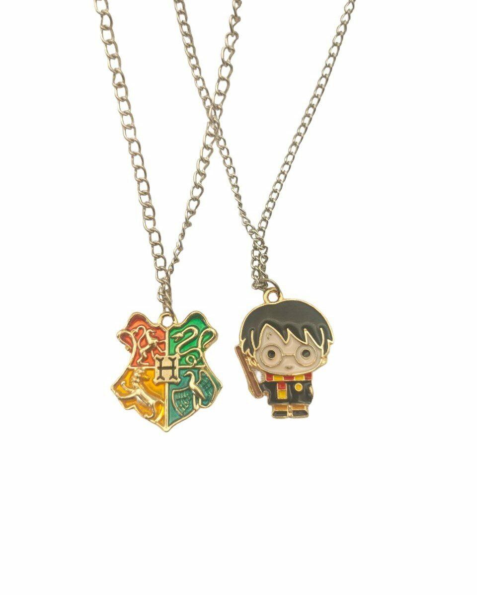 Harry Potter ve Hogwarts İkili Çift Kolye