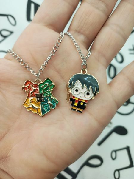 Harry Potter ve Hogwarts İkili Çift Kolye