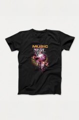 Music Siyah Tshirt
