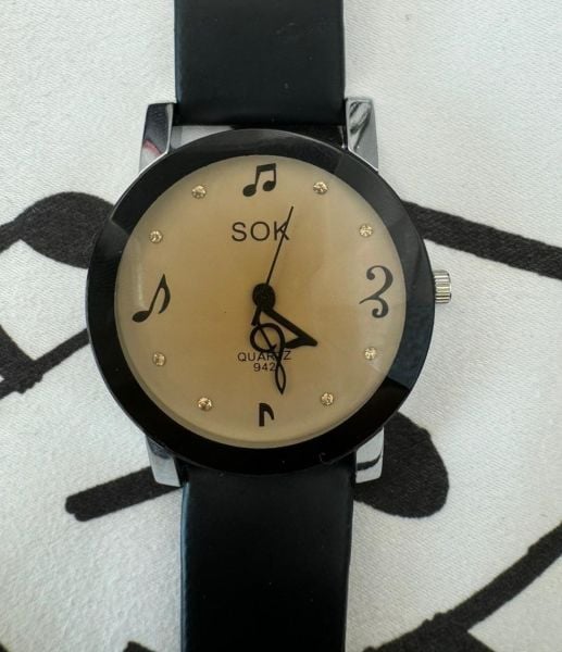 Nota Müzik Melodi Taşlı Kadın Kol Saati