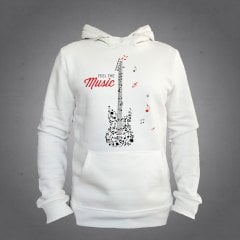 Gitar Kapüşonlu Sweatshirt Hoodie Ekru L