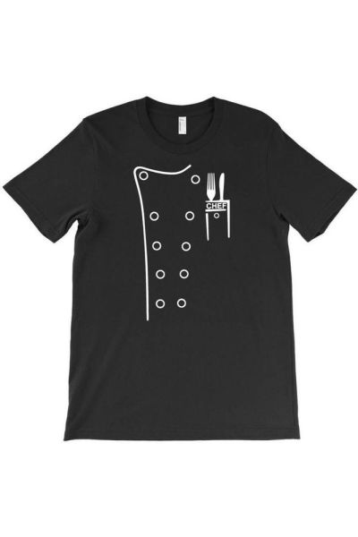 Aşçı Şef Bisiklet Yaka %100 Pamuk Tshirt