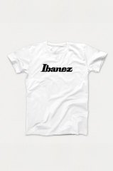 İbanez Gitar Beyaz Tshirt