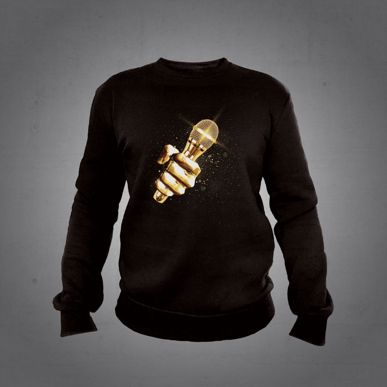 Mikrofon Sweatshirt Siyah L
