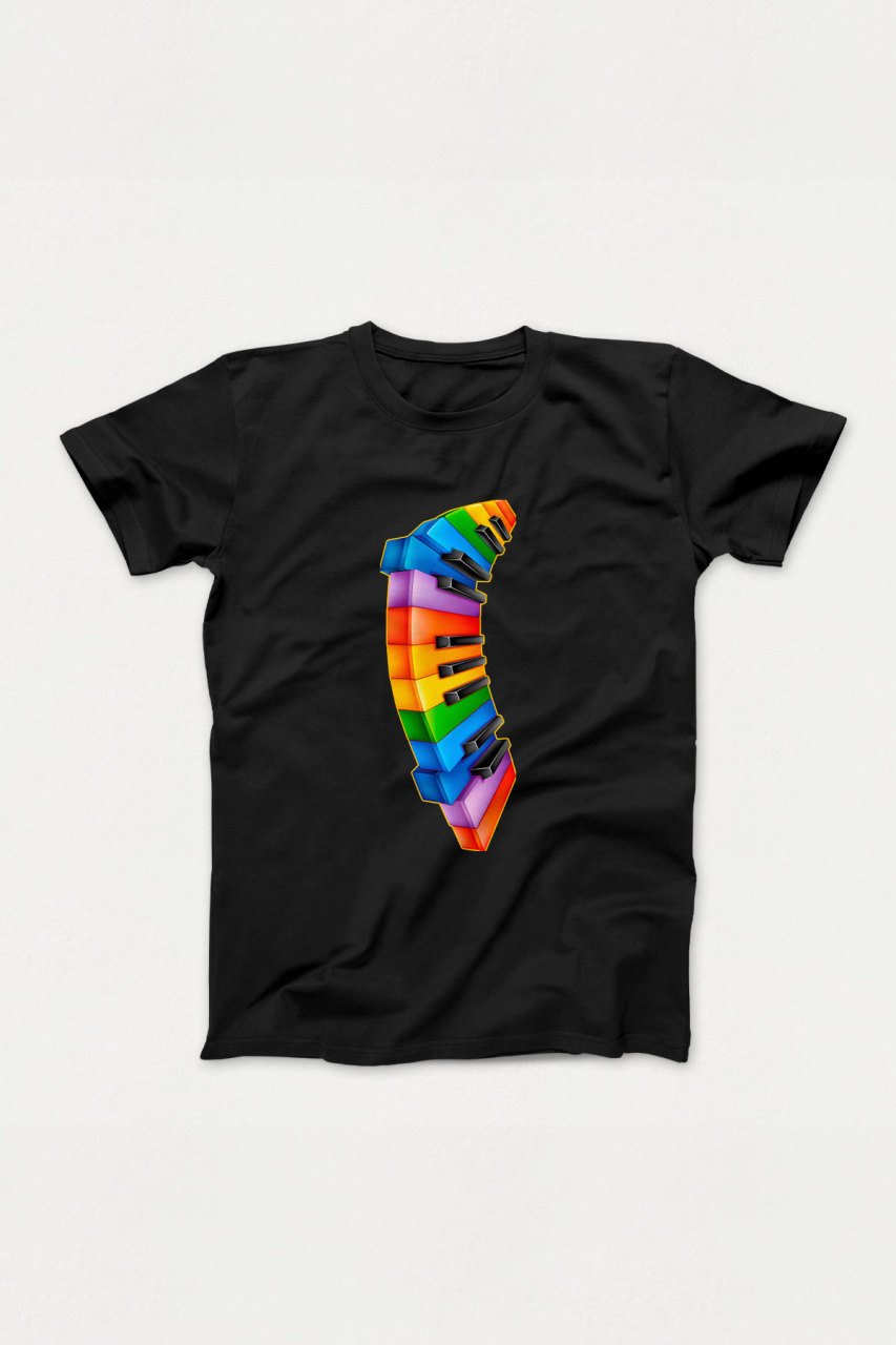 Piyano Siyah Tshirt L