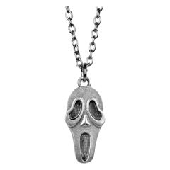 Scream Çığlık Erkek Kadın Kolye Antik Gümüş Kaplama