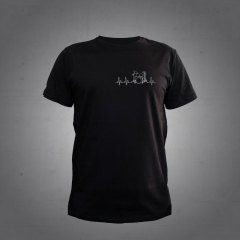 Ritim Bateri Siyah Tshirt