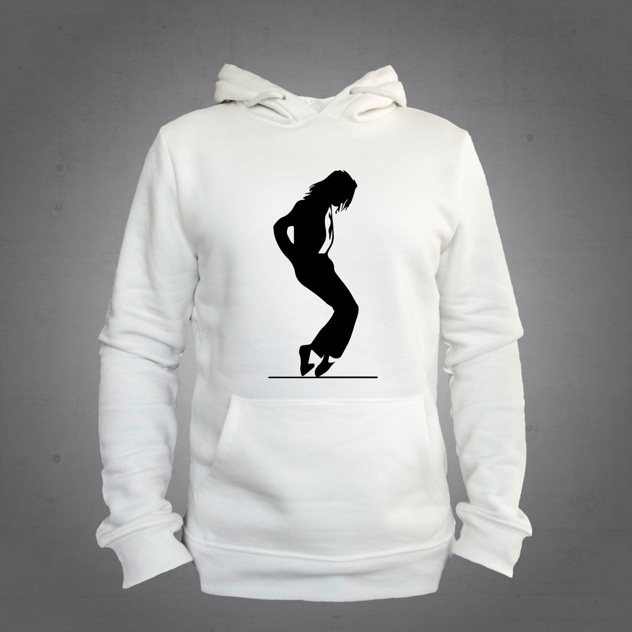 Michael Jackson  Kapüşonlu Sweatshirt Hoodie Ekru