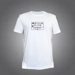 Kaset Beyaz Tshirt L
