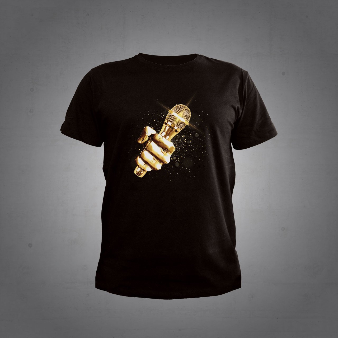 Mikrofon Siyah Tshirt