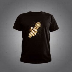 Mikrofon Siyah Tshirt