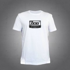 Kaset Beyaz Tshirt L