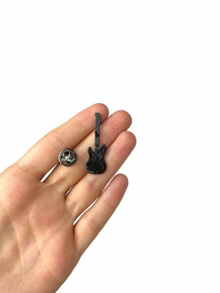 Elektro Gitar Müzik Yeşil Turuncu Hediyelik Rozet