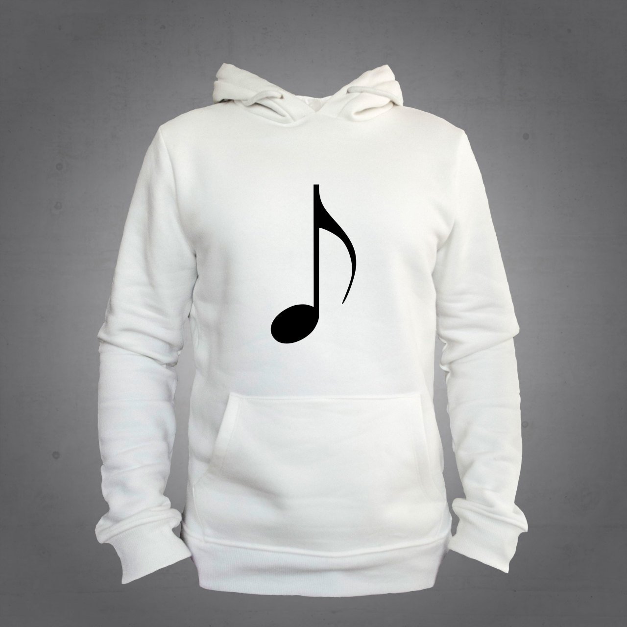 Nota Kapüşonlu Sweatshirt Hoodie Ekru