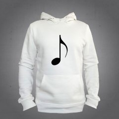Nota Kapüşonlu Sweatshirt Hoodie Ekru