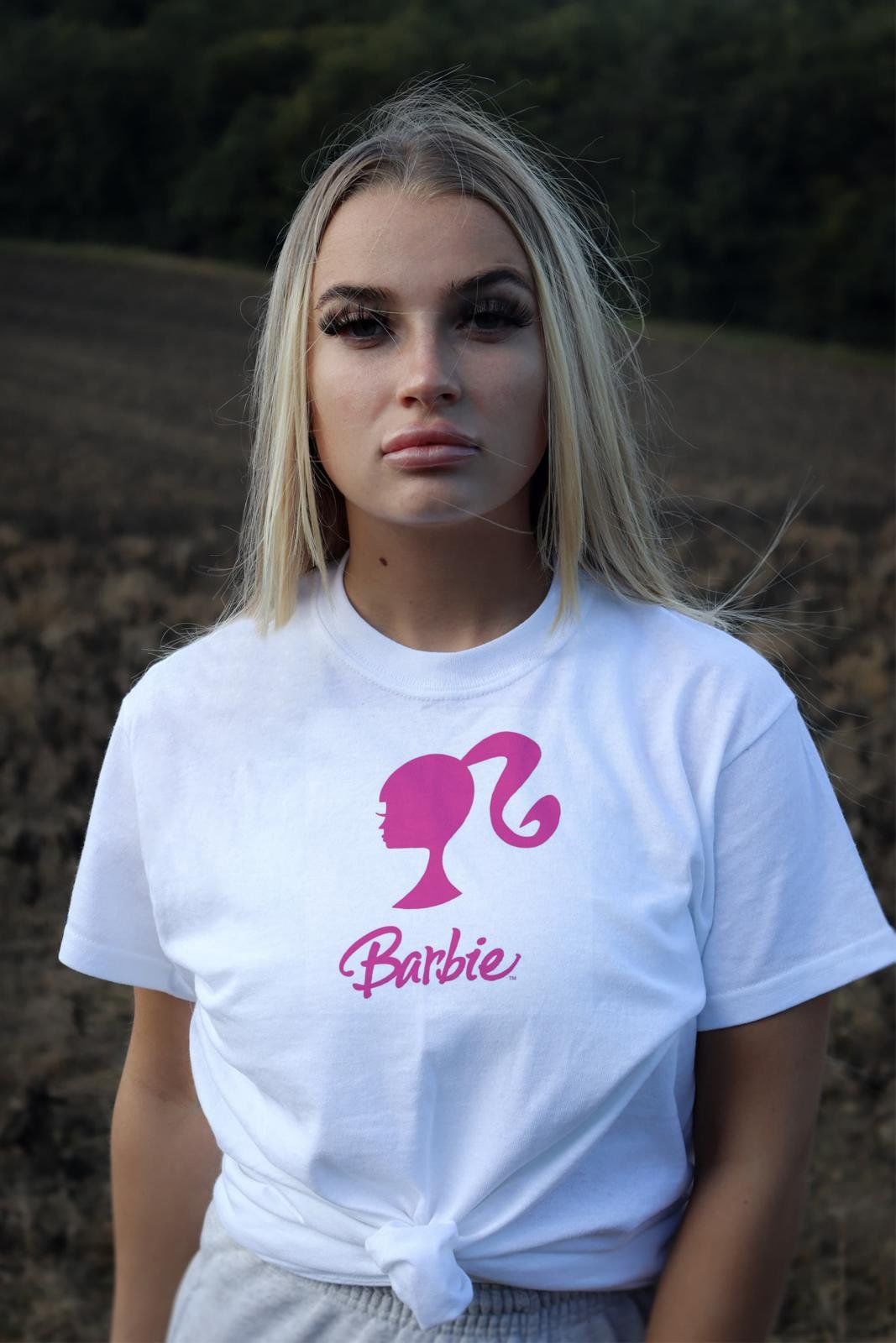 Barbie Unisex Beyaz T-shirt
