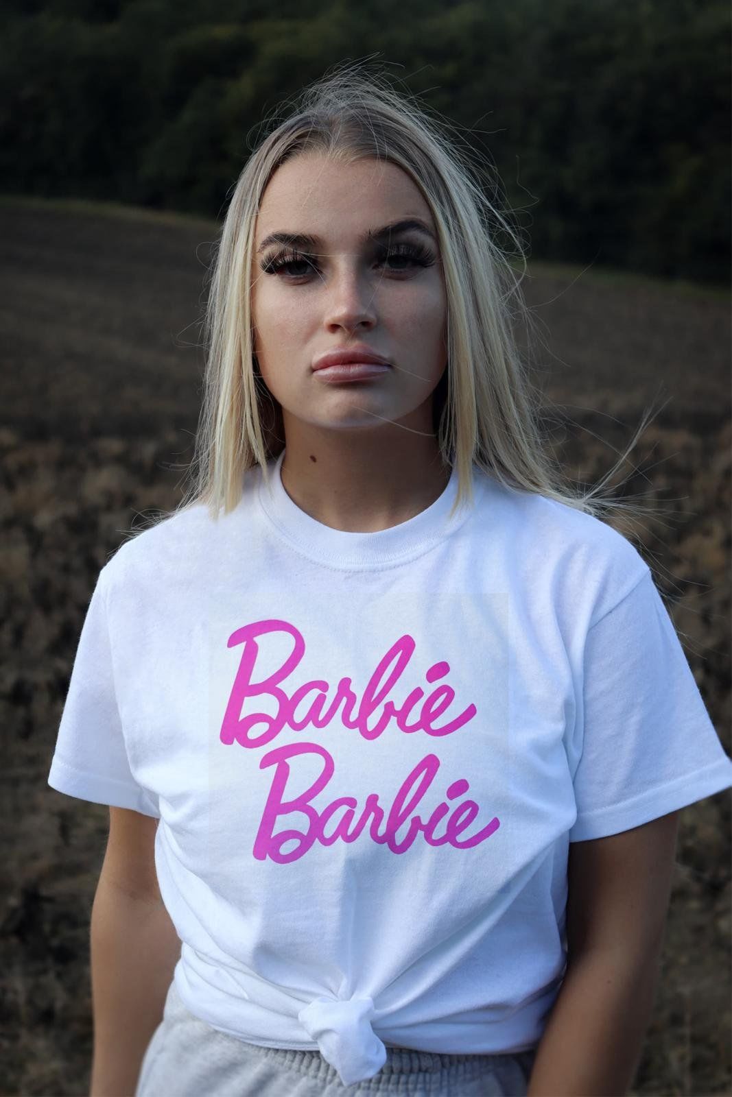 Barbie Beyaz Unisex T-shirt