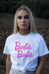 Barbie Beyaz Unisex T-shirt