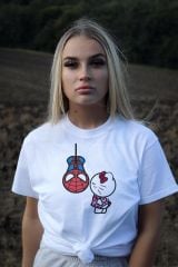 Spiderman Hello Kitty Beyaz T-shirt