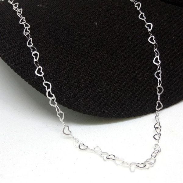 Chain Heart Kalp Sevgili Hediye Kolye