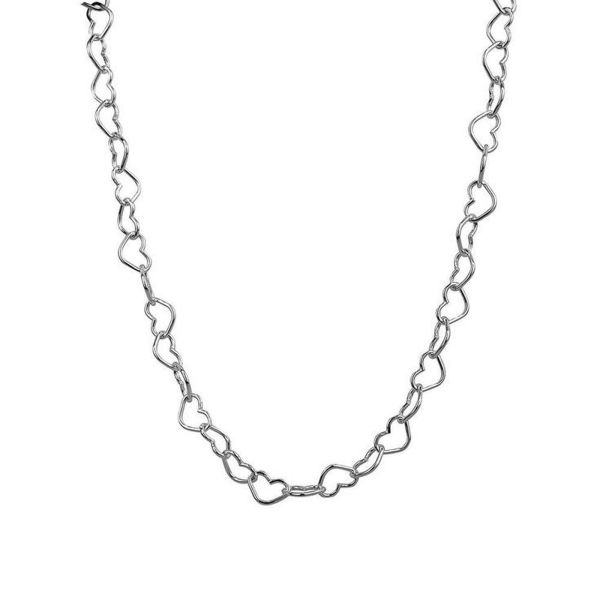 Chain Heart Kalp Sevgili Hediye Kolye