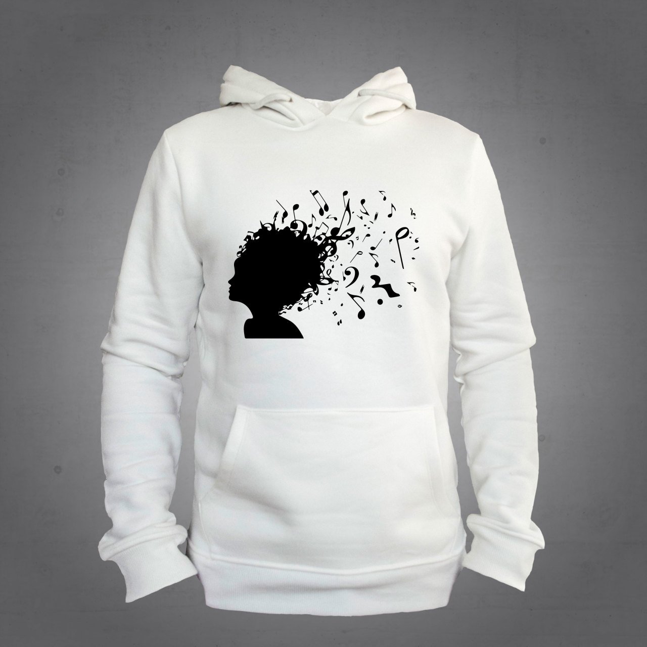 Notalar Kapüşonlu Sweatshirt Hoodie Ekru