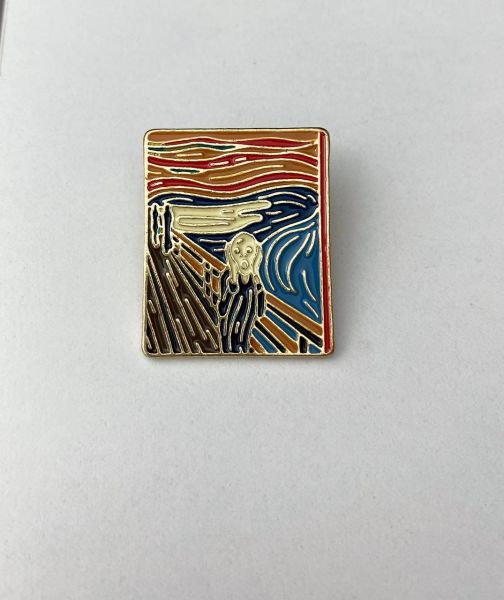 The Scream Çığlık Tablosu Edvard Munch Hediyelik Rozet