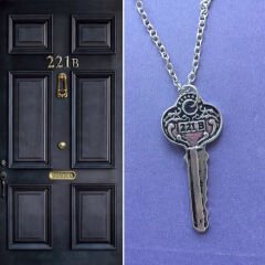 Sherlock Holmes 221B Anahtarı Kolye Kadın&Erkek