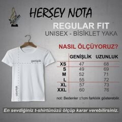 Music Notalar Beyaz Unisex T-Shirt M