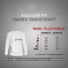 Atatürk Nota Sweatshirt Beyaz Unisex L