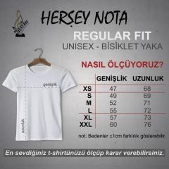 Music Notalar Beyaz Unisex T-Shirt XXL