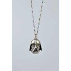 Star Wars Darth Vader Eskitme Antik Gümüş Kaplama Erkek Kadın Kolye