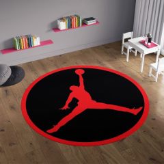 Nba Basketbol Yuvarlak Halı 100x100