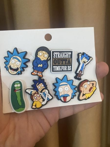 Rick And Morty Crocks Terlik Süsü Jibbitz Crocs Aksesuarı 8 Adet