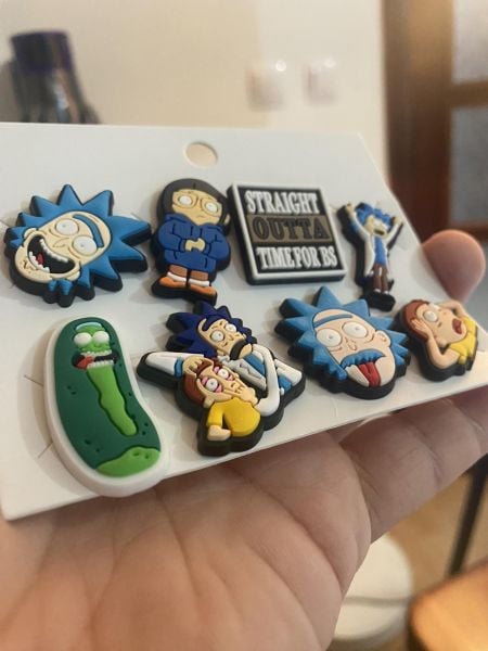 Rick And Morty Crocks Terlik Süsü Jibbitz Crocs Aksesuarı 8 Adet