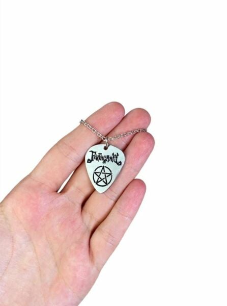 Pentagram Rock Müzik Grubu Pena Kolye - Gümüş Kaplama ve Kaliteli Tasarım