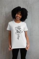 Anime Ay Savaşçısı Nota Piyano Unisex  Tshirt