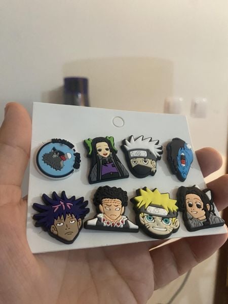 Naruto Kakashi Crocks Terlik Süsü Jibbitz Crocs Aksesuarı 8 Adet
