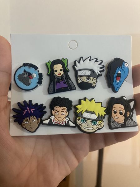 Naruto Kakashi Crocks Terlik Süsü Jibbitz Crocs Aksesuarı 8 Adet