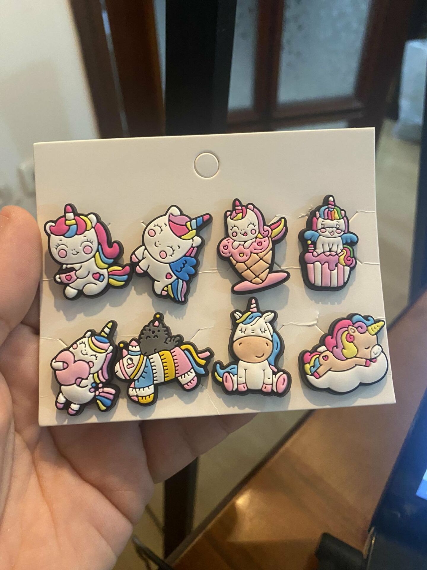 Unicorn Terlik Süsü Tüm Terlikler Uyumlu Crocs Süsü 8 Adet