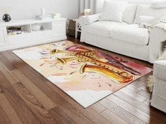 Enstrümanlar Renkli Halı 100x150