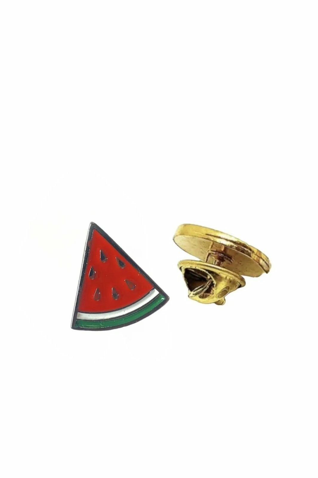 Yarım Karpuz Rozeti ( Kudüs - Palestine - Filistin ) Metal Yaka Rozeti