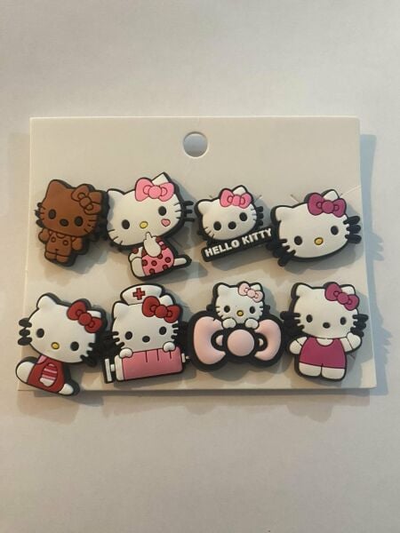 Crocs Jibbitz Terlik Süsü Hello Kitty 8 Adet