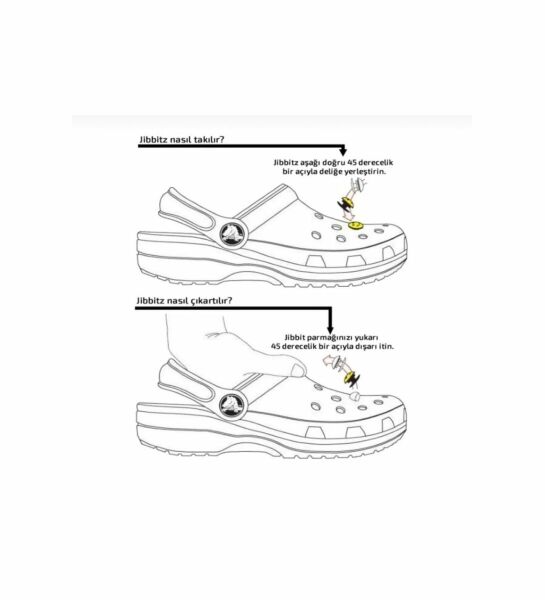 Crocs Jibbitz Terlik Süsü Hello Kitty 8 Adet