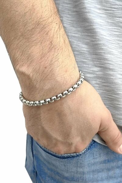 Arnavut Bileklik 2,5 Mm. 21 Cm. Gümüş Bileklik