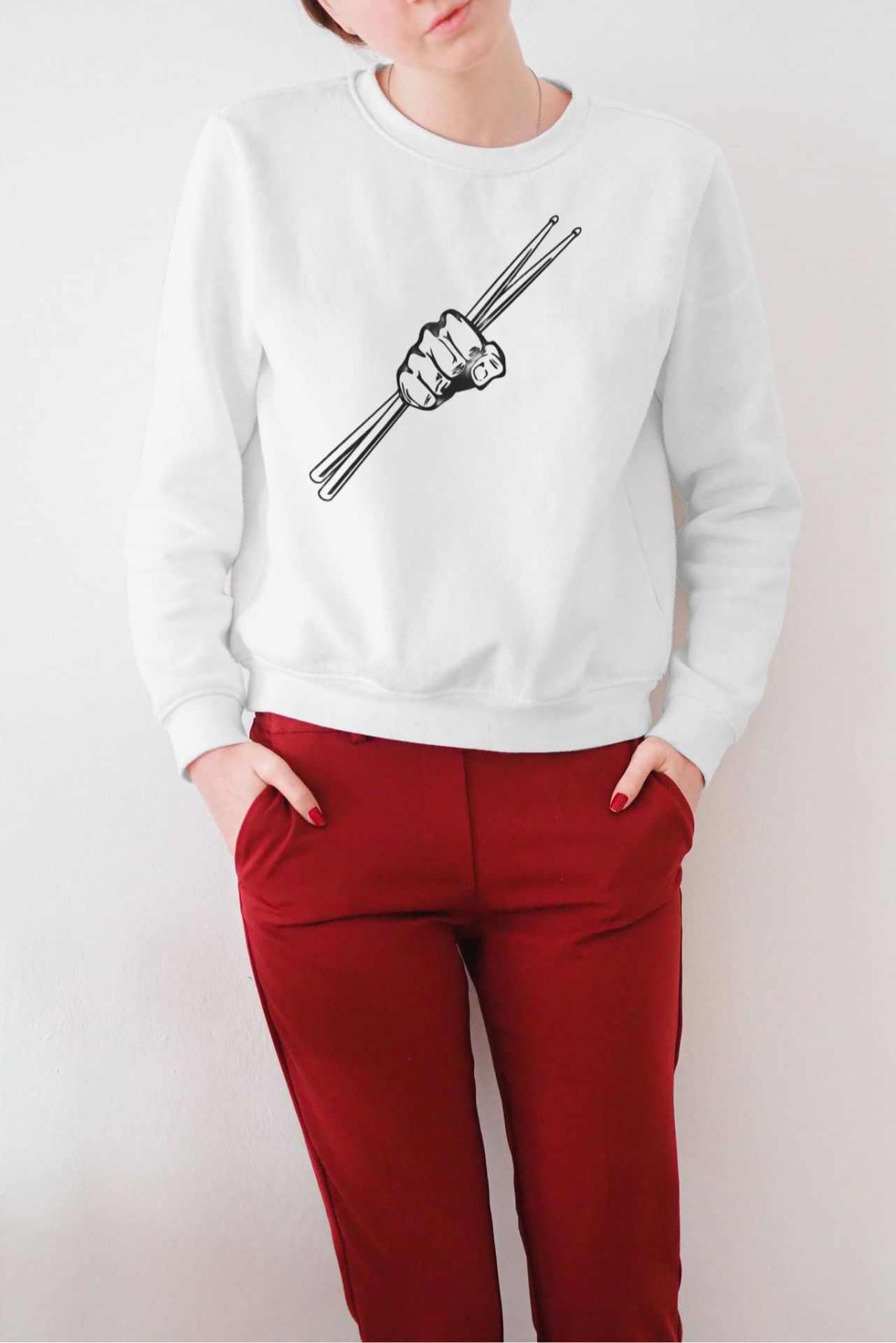 Bateri Baget Unisex Sweatshirt L