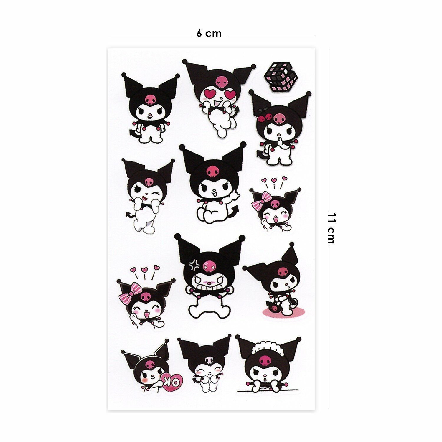 Kuromi Mini Boy Geçici Dövme Kuromi Dövmesi Tattoo
