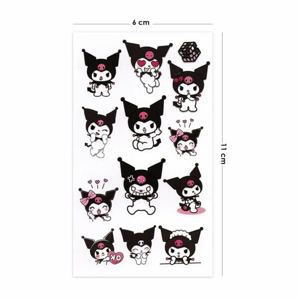 Kuromi Mini Boy Geçici Dövme Kuromi Dövmesi Tattoo